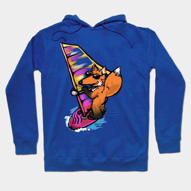 Fox-Windsurfer Hoodie by Shaggy_Nik